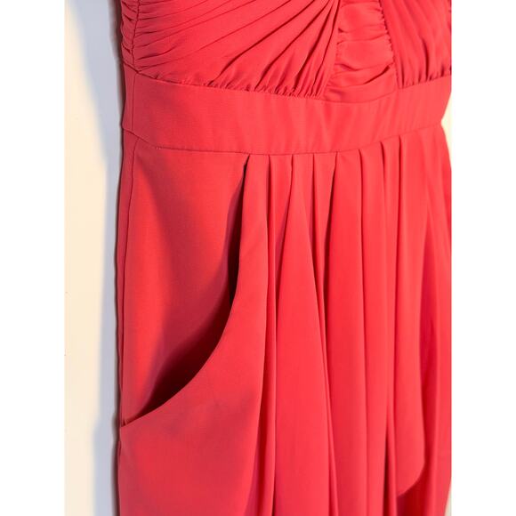 Aidan Mattox Pink Chiffon Cocktail- Party Dress Size 8 - Picture 8 of 10